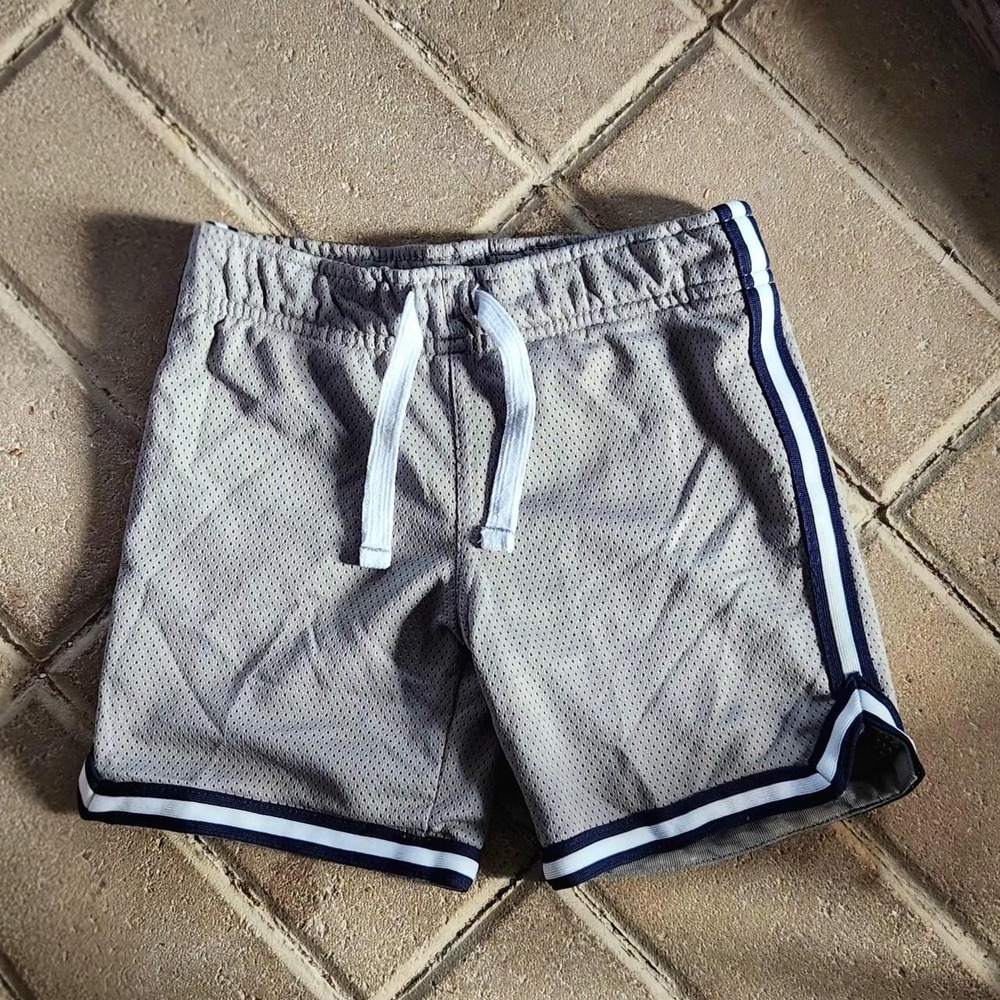 Carter's Toddler Boys Silver Navy Mesh Basketball Shorts Size 2T